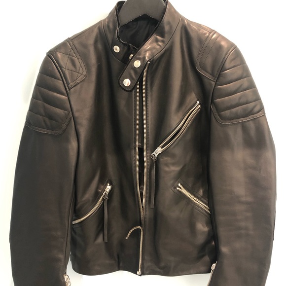 acne oliver leather jacket